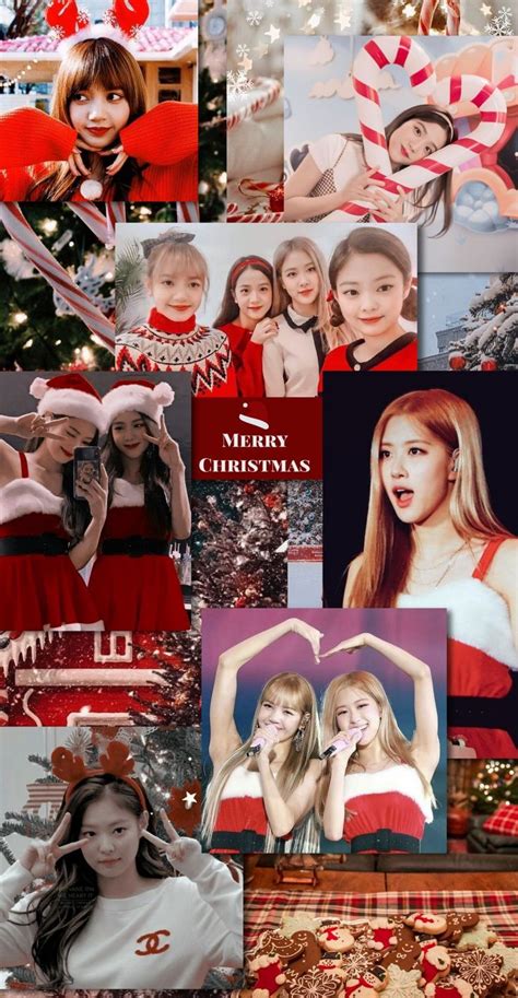 Blackpink Christmas ️ Black Pink Black Pink Instagram Christmas Wallpaper