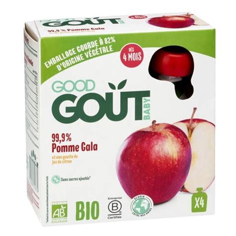 Good Go T Pur E De Fruits Boire B B D S Mois Pomme Gala Sans