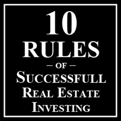 10 Rules Of Successful Real Estate Investing Apartment Management