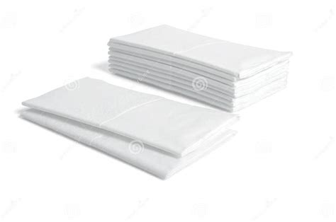 Stack Of Folded Disposable Tissue Papers Stock Image Image Of