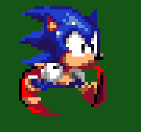 Pixilart Sonic Run Wip By Tristan777