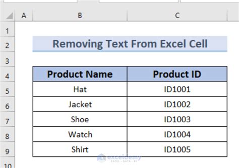 How To Remove Text From A Cell In Excel Easy Ways