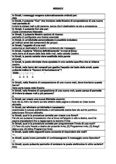 Modulo 2 MODULO 2 In Gmail I Messaggi Vengono Automaticamente