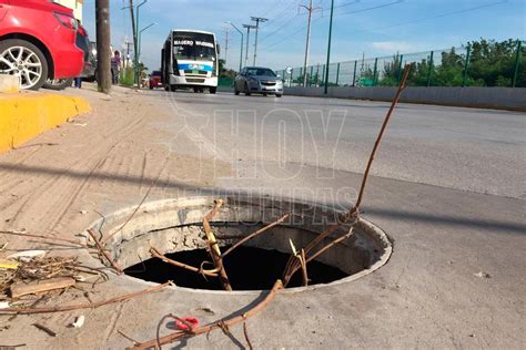 Hoy Tamaulipas Persiste El Robo De Tapas De Alcantarilla En Madero