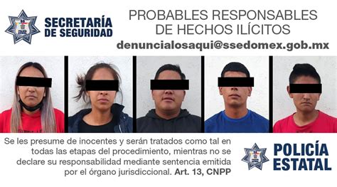 Detienen En Flagrancia A Cinco Personas Como Probables Responsables De