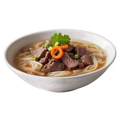 Download Hearty Beef Noodle Soup Png Bwg44