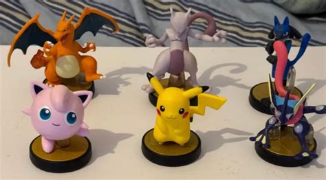 LOT DE 6 Amiibo Pokemon Nintendo Super Smash Bros Pikachu Mewtwo