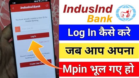 How To Login Indusind Bank App When Forgot Mpin Indusind Bank App