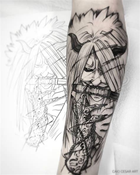 Linda Tatuagem Do Shinigami De Naruto Sigam Para Ver Mais Imagens