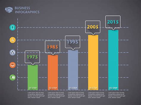 Past Present Future Infographic stock vectors - iStock