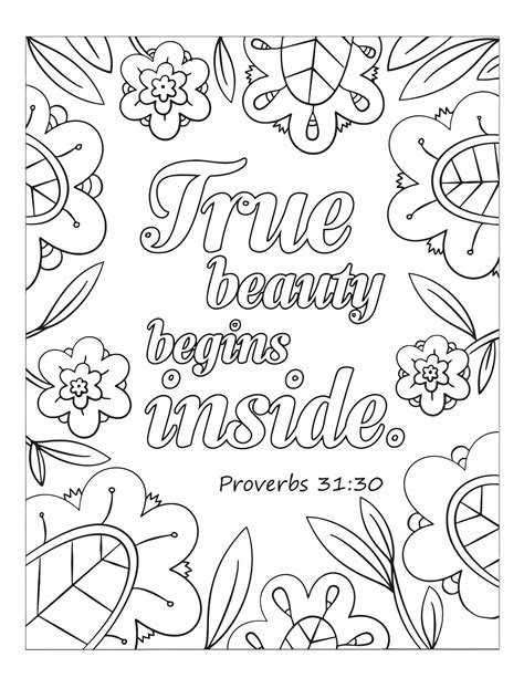 Bible Verse Printable Coloring Pages