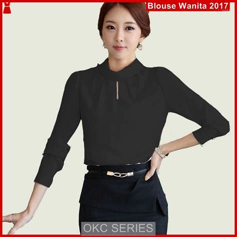 Atasan Wanita Terbaru Model C Blouse Azomi Fit Ala Korea Polos Bmgshop