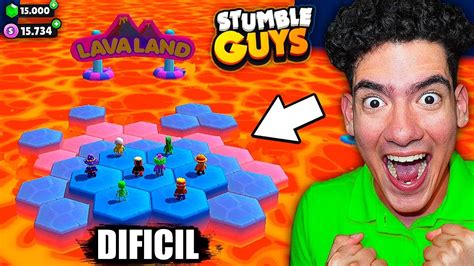 JUGANDO EL NUEVO MAPA DE STUMBLE GUYS LAVALAND NUEVA