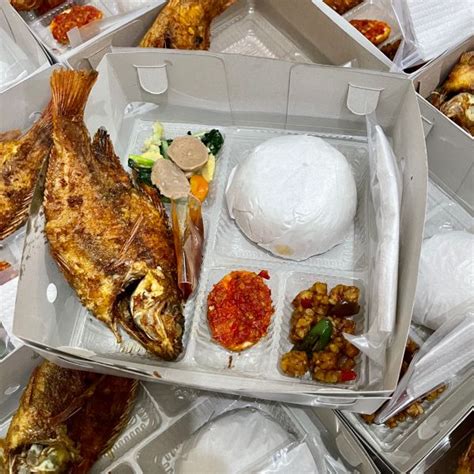 Nasi Kotak Ikan Nila Bakar Ada Paket Nila Goreng Juga