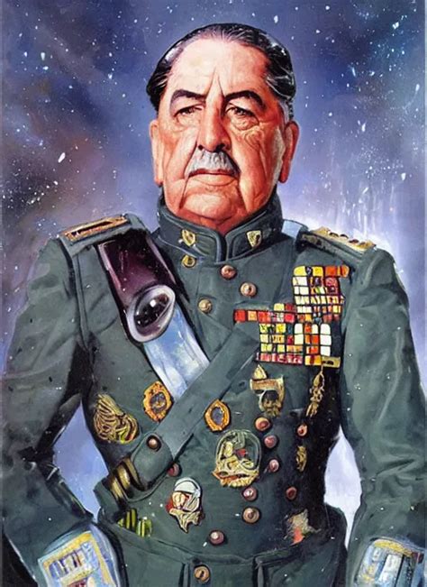 Sci Fi Portrait Of General Augusto Pinochet As A Stable Diffusion