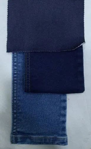 Indigo Knit Denim Fabric For Jeans Packaging Type Roll At Rs