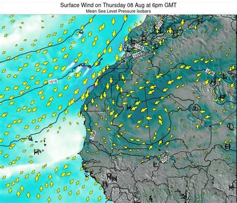 Sierra Leone Surface Wind on Tuesday 21 Mar at 6pm GMT