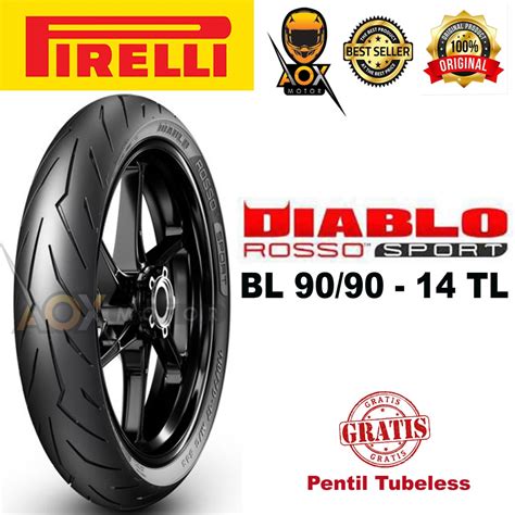 Jual Ban Luar Motor Matic Pirelli Diablo Rosso Sport Tubeless