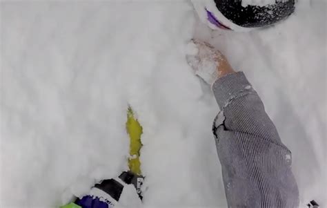 Watch This Rescue As Two Skiers Save Their Friend Buried By Avalanche