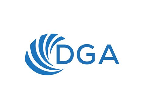 dga letra logo diseño en blanco antecedentes. dga creativo circulo letra logo concepto. dga ...