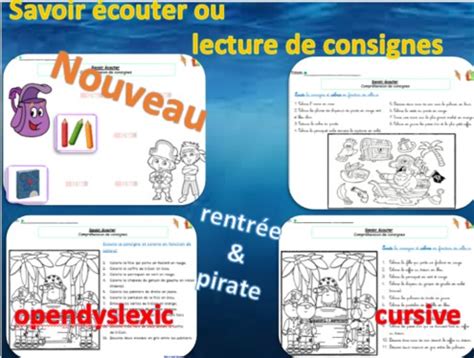 Lecture de consignes savoir écouter et lire pour faire Dys é moi