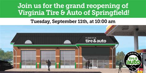 Virginia Tire And Auto Grand Re Opening On September 11th Springfield