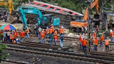 Tracks At Balasore Accident Site Repaired Overhead Electrification