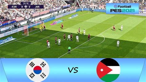 مباراة الأردن × كوريا الجنوبية كأس آسيا 🎮pes 2021 Youtube