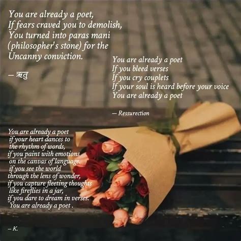 You Are Already A Poet I Quotes Writings By Kashika Mishra