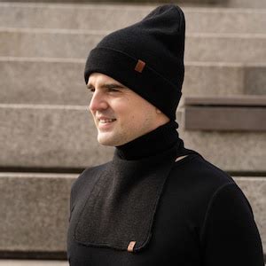 Merino Wool Turtleneck Dickie Neck Warmer Mock Turtleneck Unisex