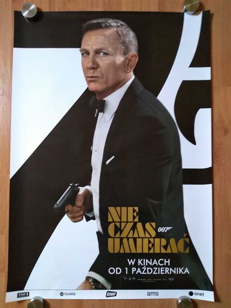 Plakat filmowy NIE CZAS UMIERAĆ James Bond Daniel Craig Oryginał