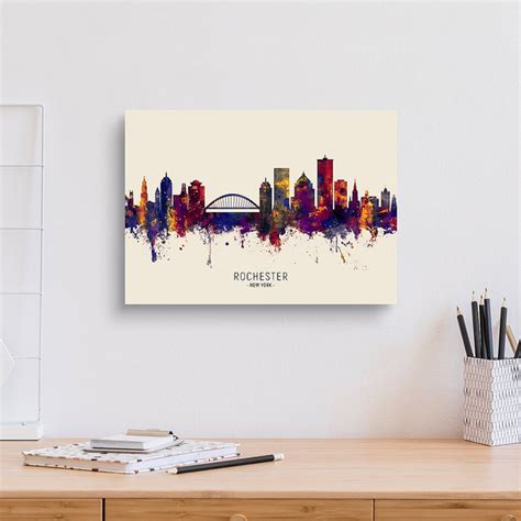 Rochester New York Skyline Canvas Print Canvasworld