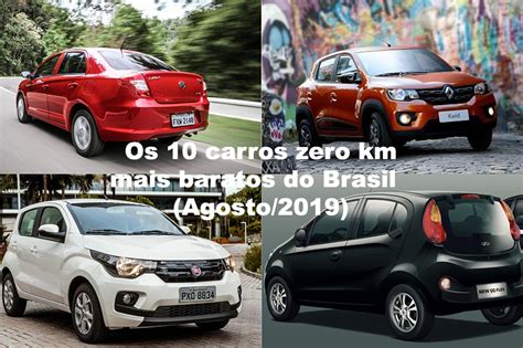 Os Carros Zero Km Mais Baratos Do Brasil