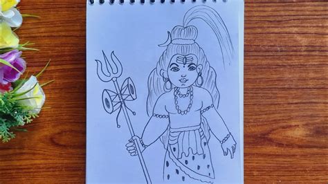 How To Draw Bal Mahadev Bholenath Drawing Mahadev Bholenath