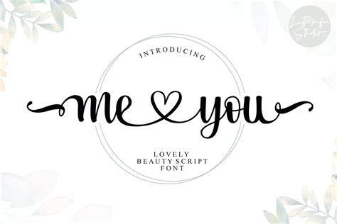 Me Love You Script Font Free Download Creativetacos