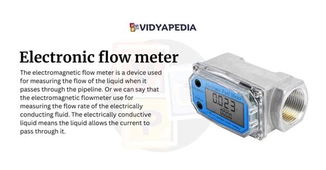 Electronic Flow Meter Advantages And Disadvantages Vidyapedia