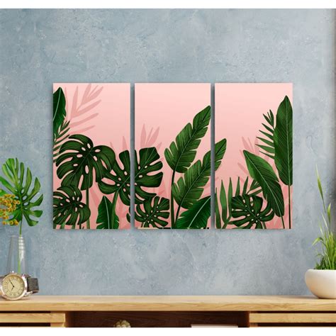 Hiasan Dinding Tropical Mural Wall Decoration Connects Set Of Home