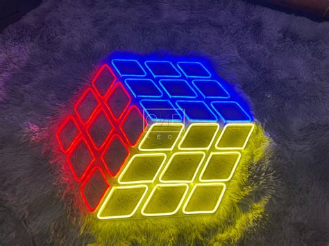 Rubik S Cube Led Neon Sign Led Neon Signs Neon Signs Led Neon