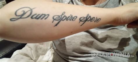 Tatua Dum Spiro Spero Autor Natalia B Dziarownia Pl