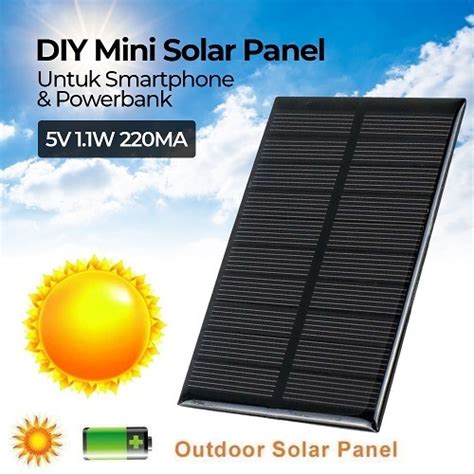 Jual Mini Solar Panel Tenaga Surya For Smartphone Powerbank V W