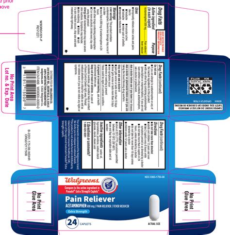 FDA Label For Pain Reliever Tablet Film Coated Oral Indications