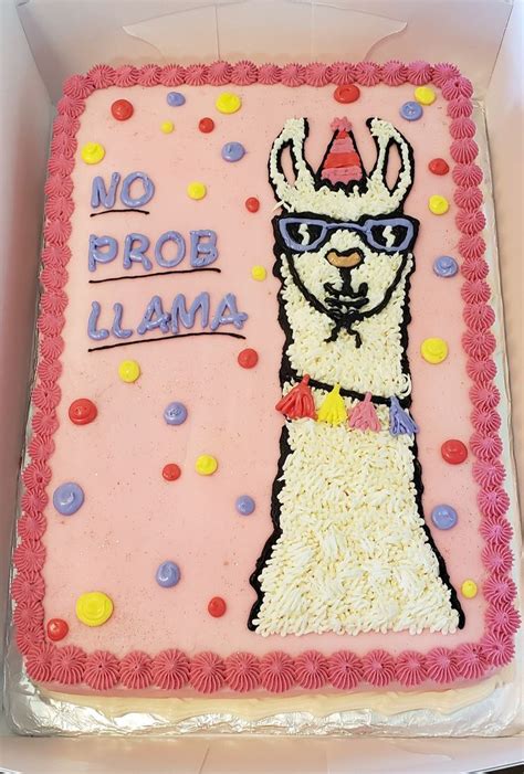 Llama Cake Party Cakes Llama Birthday Cake