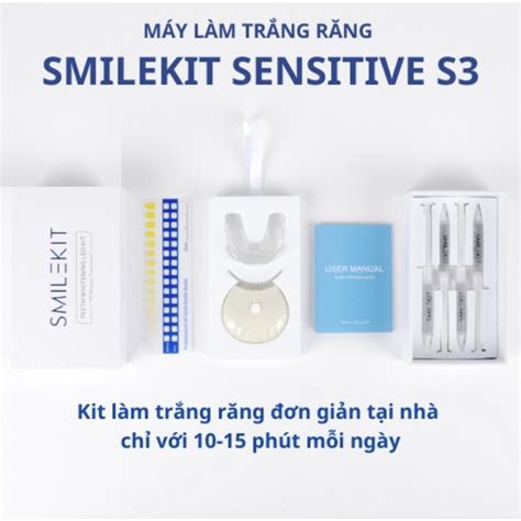 HÀNG CÓ SẴN Máy làm trắng răng SMILEKIT SENSITVE S3 Máy tẩy trắng răng