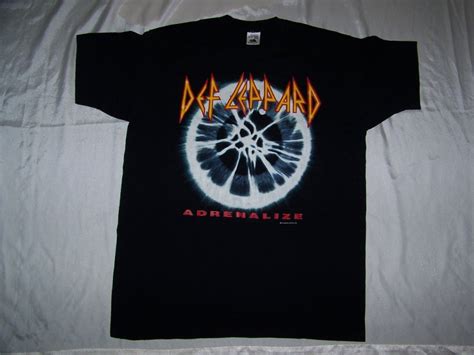 Def Leppard 1992 Adrenalize 7 Day Weekend Tour Original Concert T Shirt