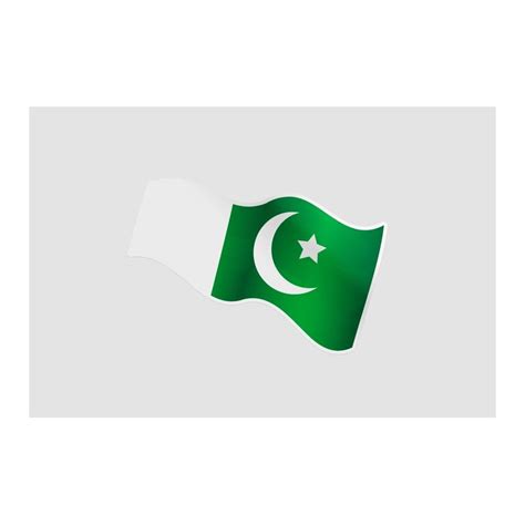 Pakistan Flag Style 7 Sticker Decalshouse