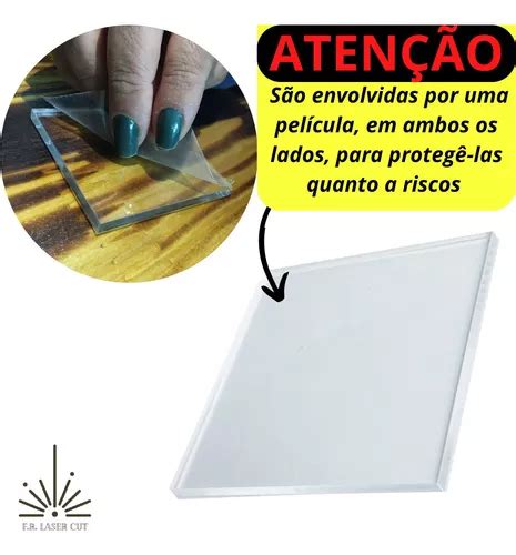 Placa Chapa Acr Lico Transparente Cristal Cm X Cm Mm Mebuscar Brasil