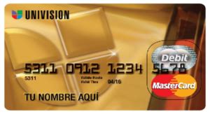 Solicitar Tarjeta Prepagada Univisi N Mastercard Servicios Y M S