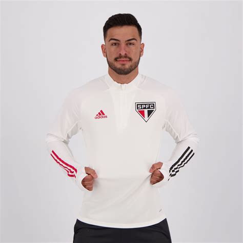 Blus O Adidas S O Paulo Treino Branca Futfanatics