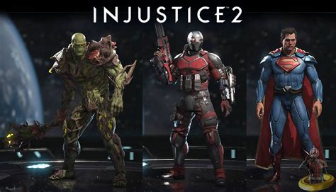 Injustice Gear Set Showcase Swamp Thing Deadshot And Superman