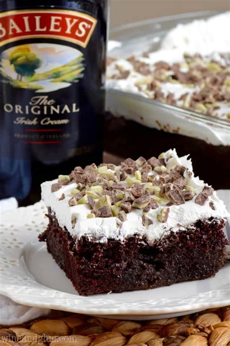 Baileys Poke Cake Wine Glue